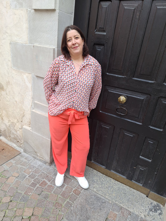 Pantalon fluide Orange